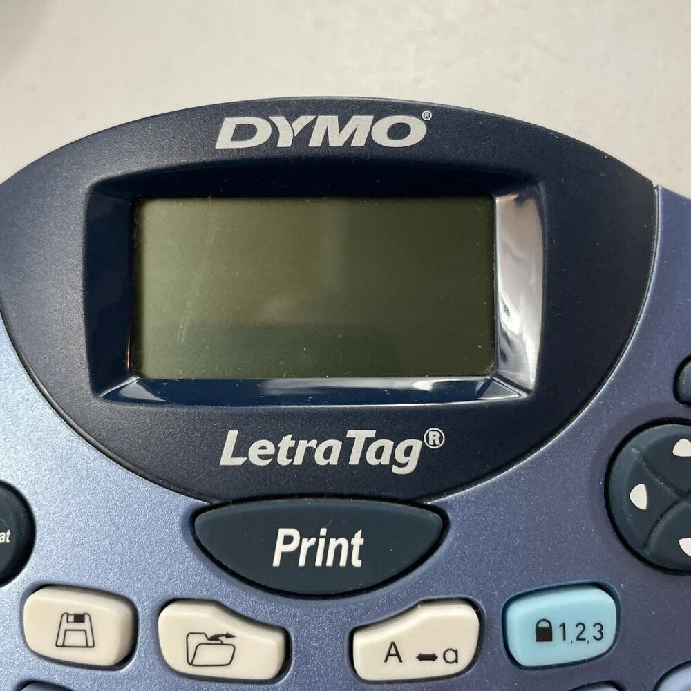 Dymo LetraTag LT-100T Label Thermal Printer No Power Cord - Tested EUC